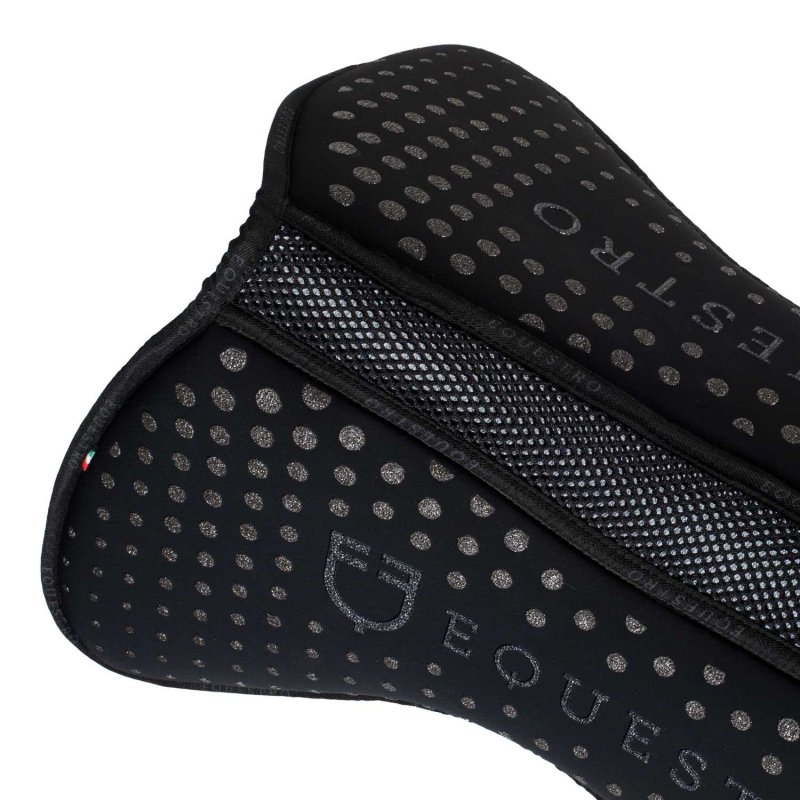 Equestro Compensatore Memory Foam con grip glitterato - Nero/Argento