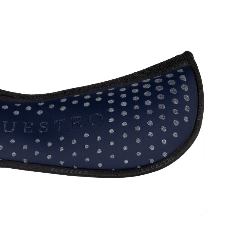 Equestro Compensatore Memory Foam con grip glitterato - Blu navy/Argento