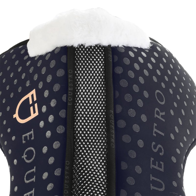 Equestro Compensatore sella ecowool traspirante con Grip - Blu navy
