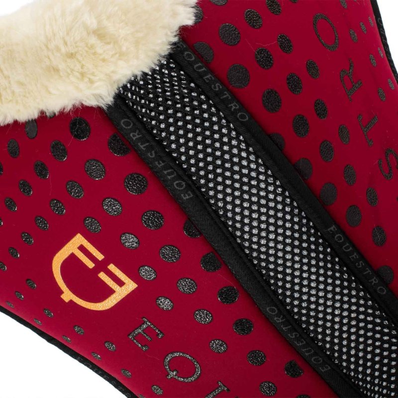 Equestro Compensatore Memory Foam con grip e lana sintetica - Vinaccia