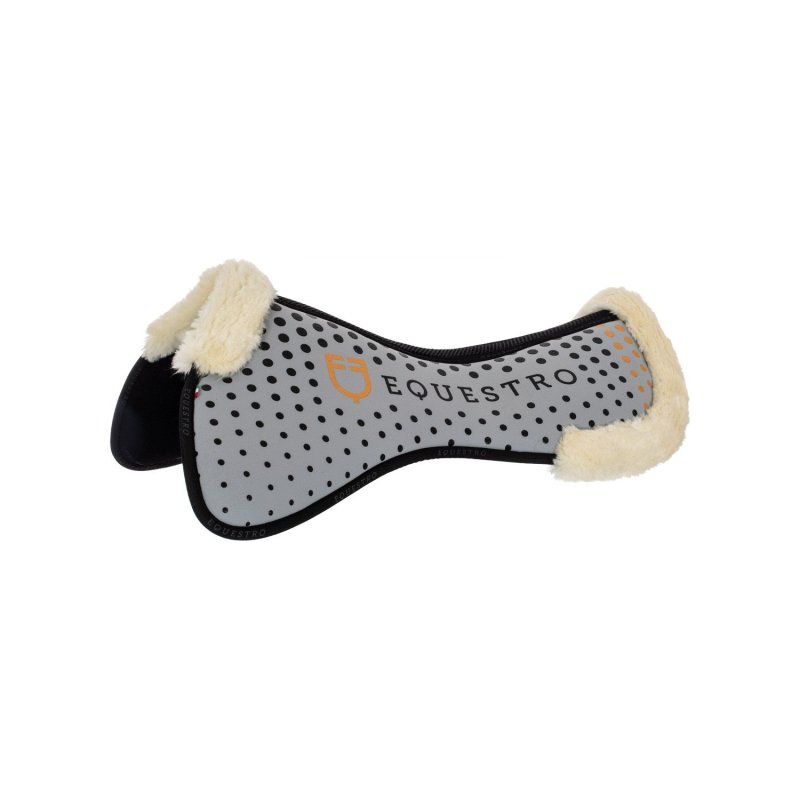 Equestro Compensatore Memory Foam con grip e lana sintetica - Grigio