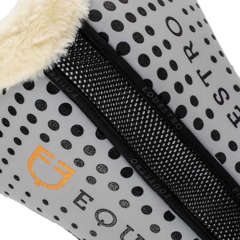 Equestro Compensatore Memory Foam con grip e lana sintetica - Grigio