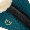 Equestro Compensatore Memory Foam con grip e lana sintetica - Petrolio