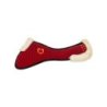 Equestro Compensatore Memory Foam con grip e lana sintetica - Rosso