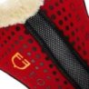 Equestro Compensatore Memory Foam con grip e lana sintetica - Rosso