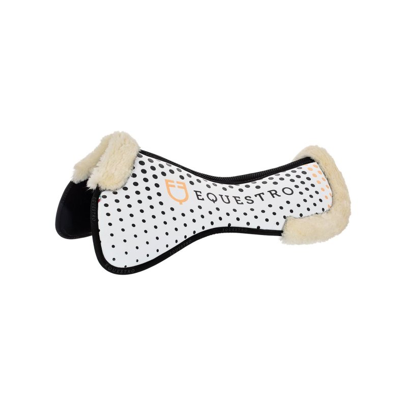 Equestro Compensatore Memory Foam con grip e lana sintetica - Bianco
