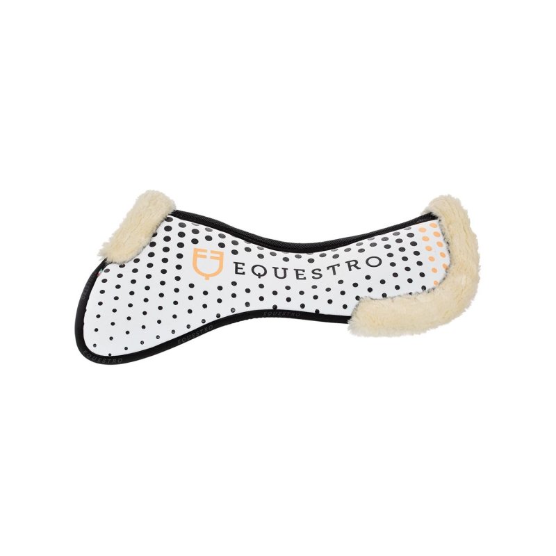 Equestro Compensatore Memory Foam con grip e lana sintetica - Bianco