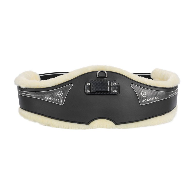 Acavallo Sottopancia salto Gel Classic con montone sintetico removibile - Nero