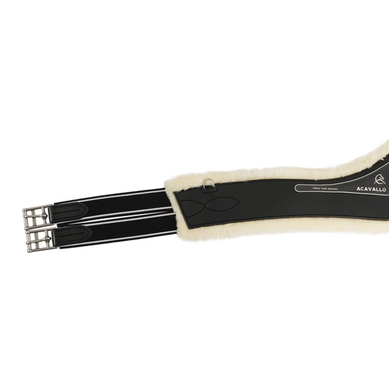 Acavallo Sottopancia salto Gel Classic con montone sintetico removibile - Nero