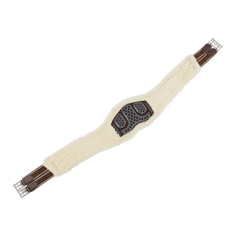 Acavallo Sottopancia salto Gel Classic con montone sintetico removibile - Testa di moro