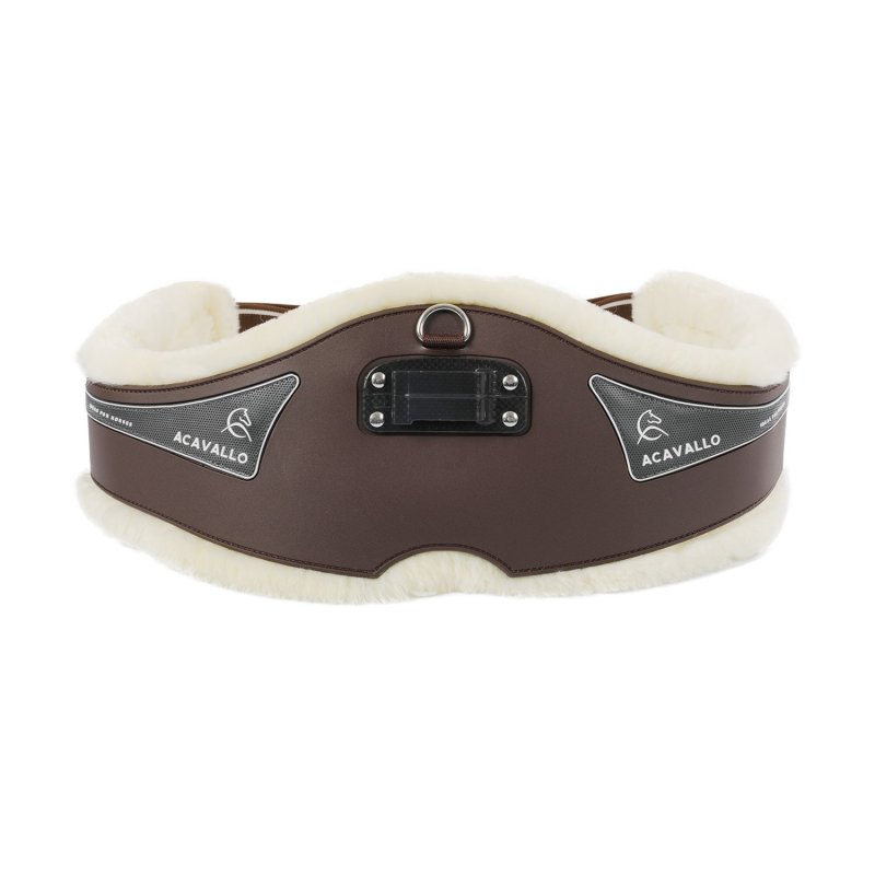 Acavallo Sottopancia salto Gel Classic con montone sintetico removibile - Testa di moro