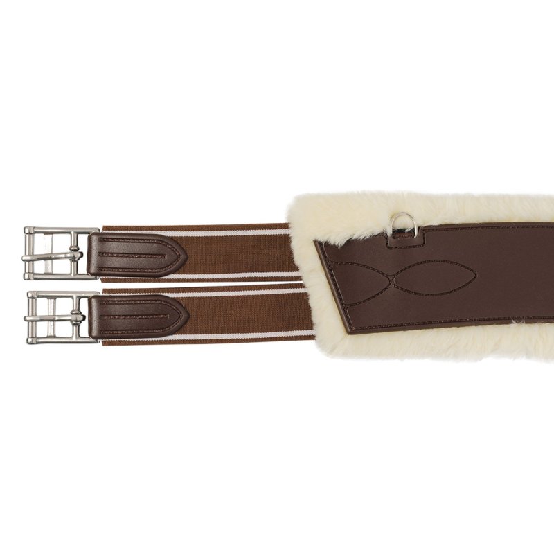 Acavallo Sottopancia salto Gel Classic con montone sintetico removibile - Testa di moro