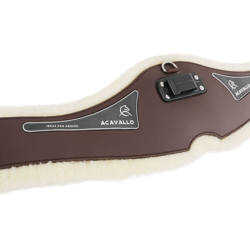 Acavallo Sottopancia salto Gel Classic con montone sintetico removibile - Testa di moro