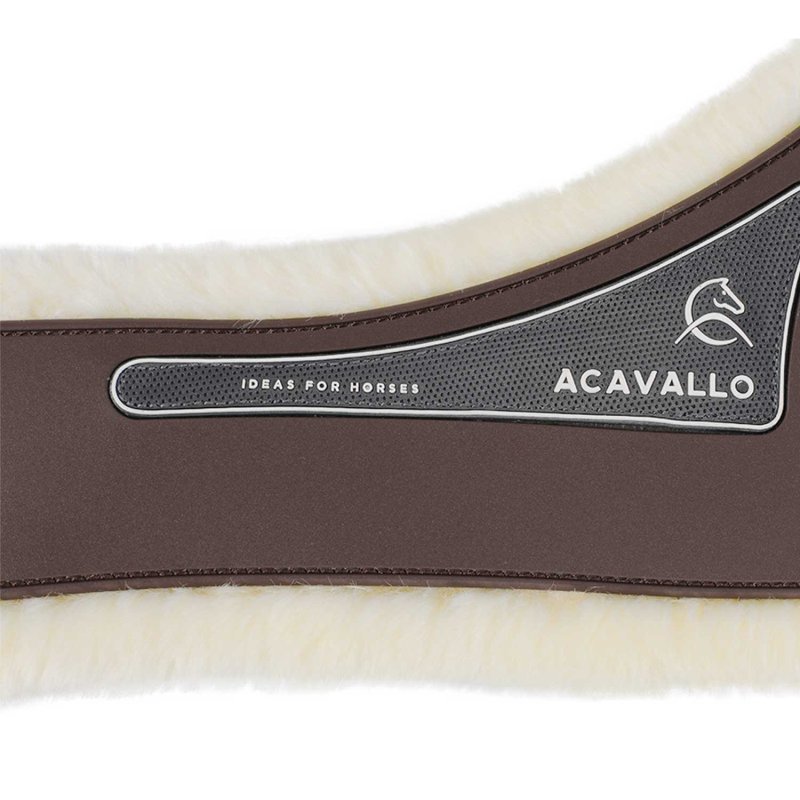 Acavallo Sottopancia salto Gel Classic con montone sintetico removibile - Testa di moro