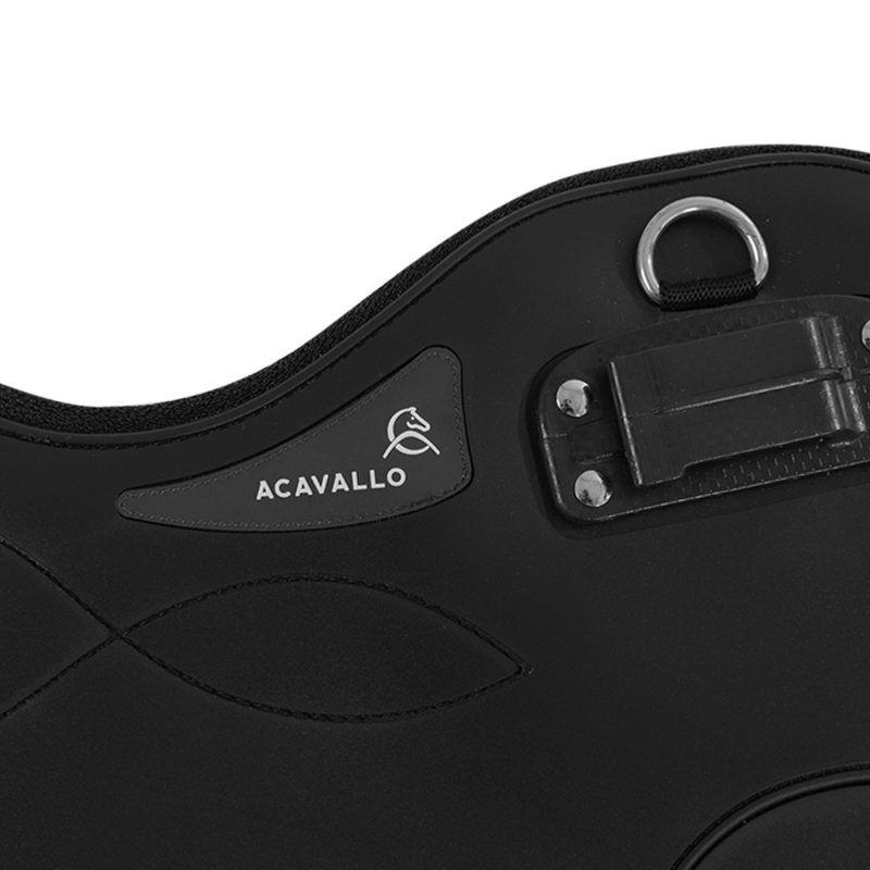 Acavallo Sottopancia corto da completo Gel Classic in PVC Nero