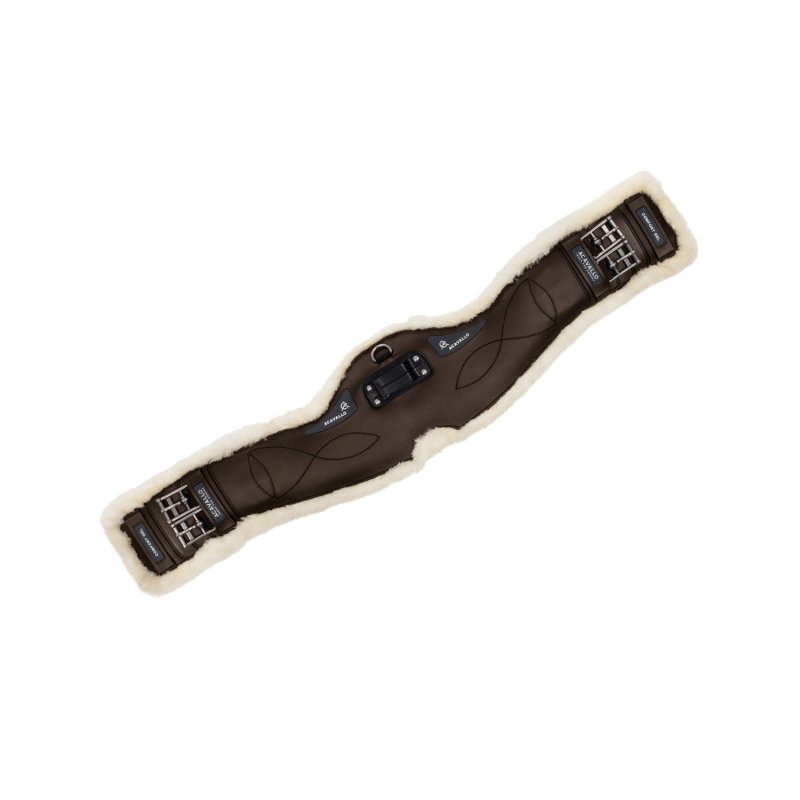 Acavallo Sottopancia dressage Gel Classic e montone sintetico - Testa di moro