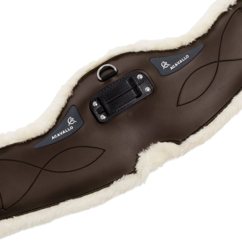 Acavallo Sottopancia dressage Gel Classic e montone sintetico - Testa di moro