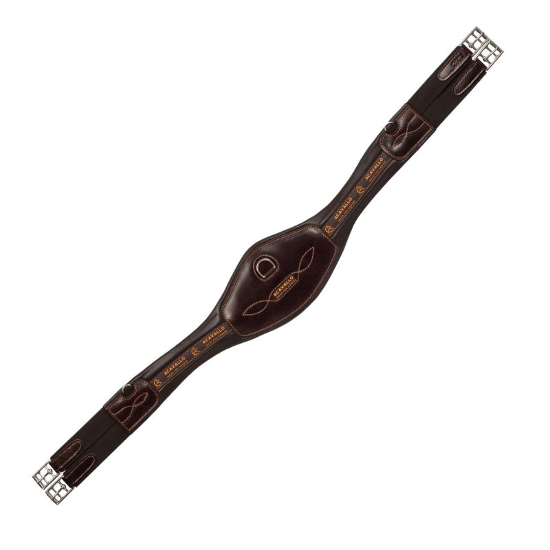Acavallo Sottopancia salto anatomico in cuoio AC9430 - Testa di moro