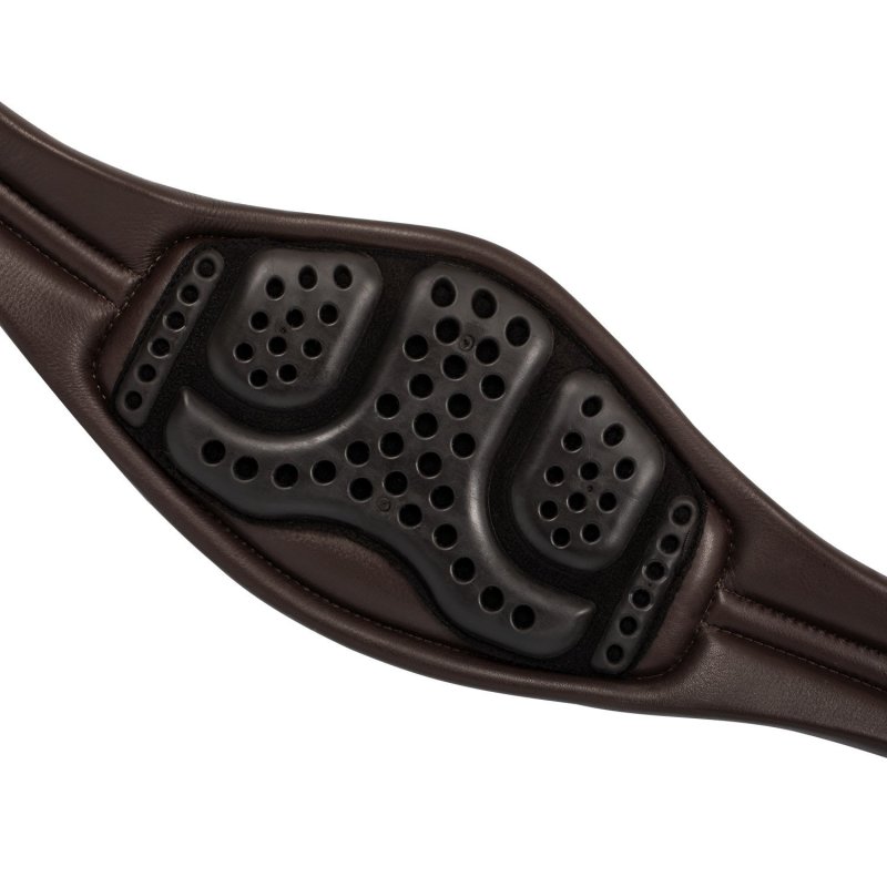 Acavallo Sottopancia salto anatomico in cuoio AC9430 - Testa di moro