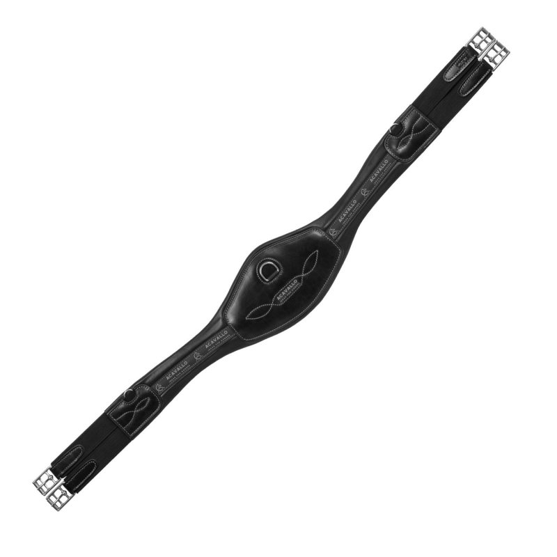 Acavallo Sottopancia salto anatomico in cuoio AC9430 - Nero