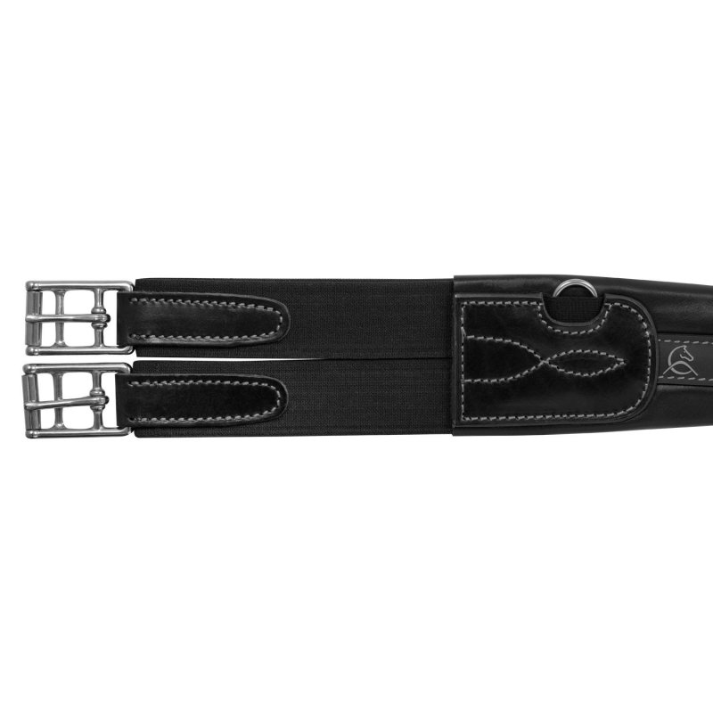 Acavallo Sottopancia salto anatomico in cuoio AC9430 - Nero