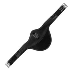 Acavallo Sottopancia salto in pelle e gel con pararamponi Nero