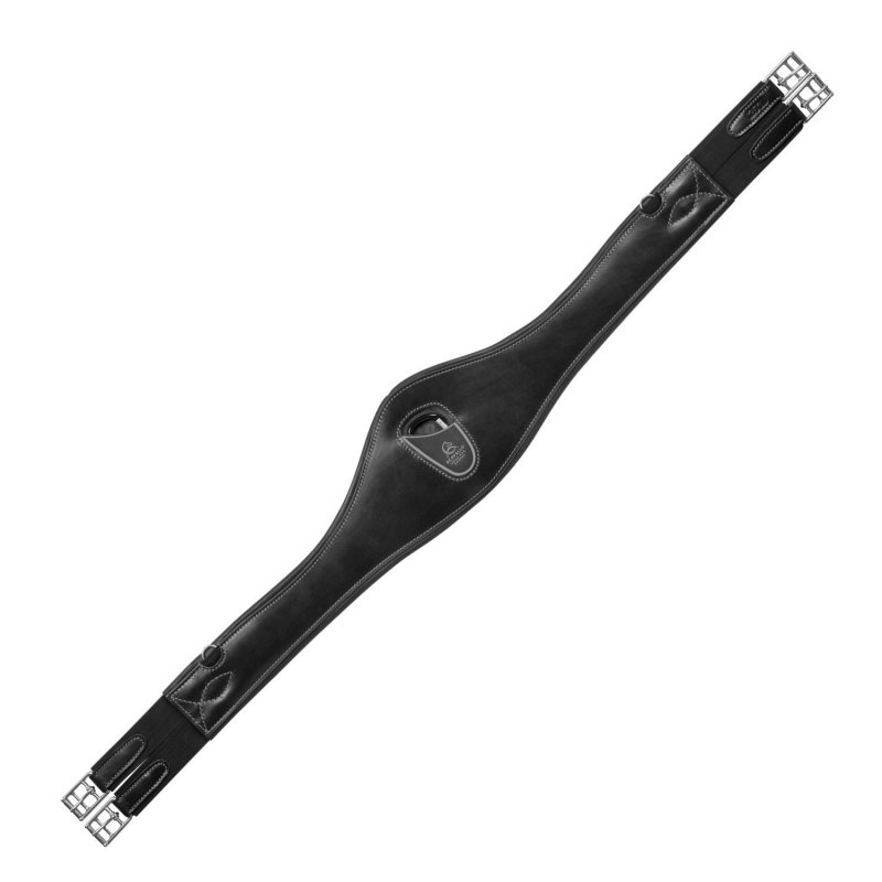 Acavallo Sottopancia salto anatomico in pelle AC9410 - Nero