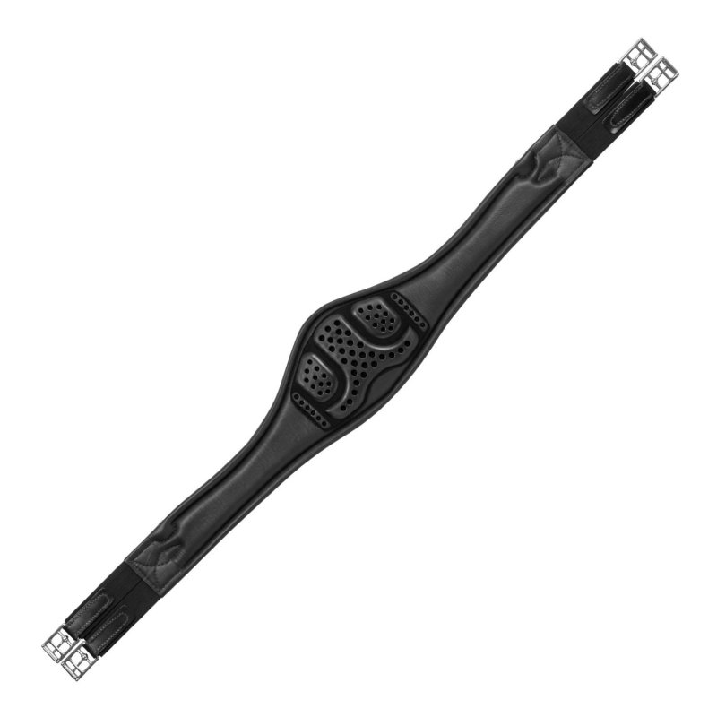 Acavallo Sottopancia salto anatomico in pelle AC9410 - Nero
