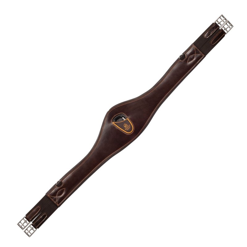Acavallo Sottopancia salto anatomico in pelle AC9410 - Testa di moro