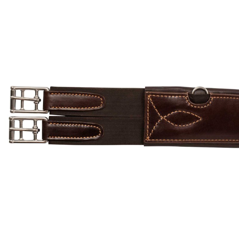 Acavallo Sottopancia salto anatomico in pelle AC9410 - Testa di moro