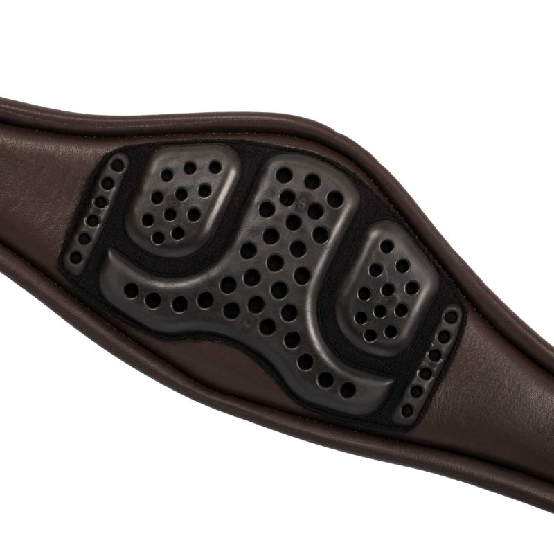Acavallo Sottopancia salto anatomico in pelle AC9410 - Testa di moro