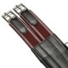 Equestro Sottopancia da salto in cuoio con fasce elastiche - Nero
