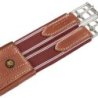 Equestro Sottopancia da salto in cuoio con fasce elastiche - Cognac