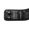 Equestro Sottopancia dressage in cuoio con logo inciso Nero