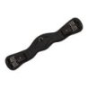 Equestro Sottopancia dressage in cuoio con pin logo Nero
