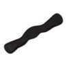 Equestro Sottopancia dressage in cuoio con pin logo Nero