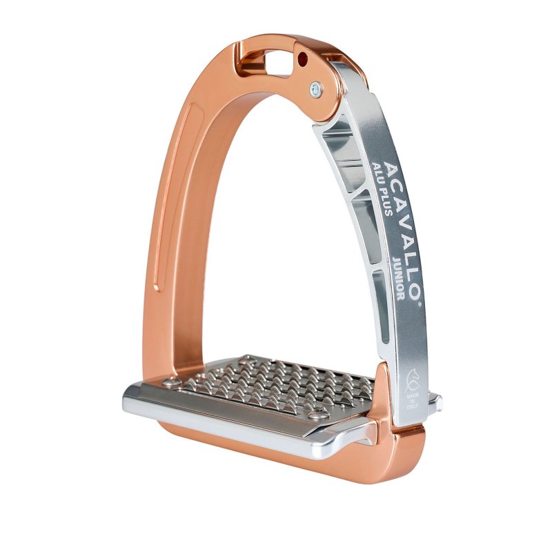 Acavallo Staffe Arena Aluplus Junior - Oro rosa