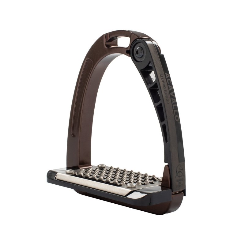 Acavallo Staffe Arena AluPro Junior - Marrone