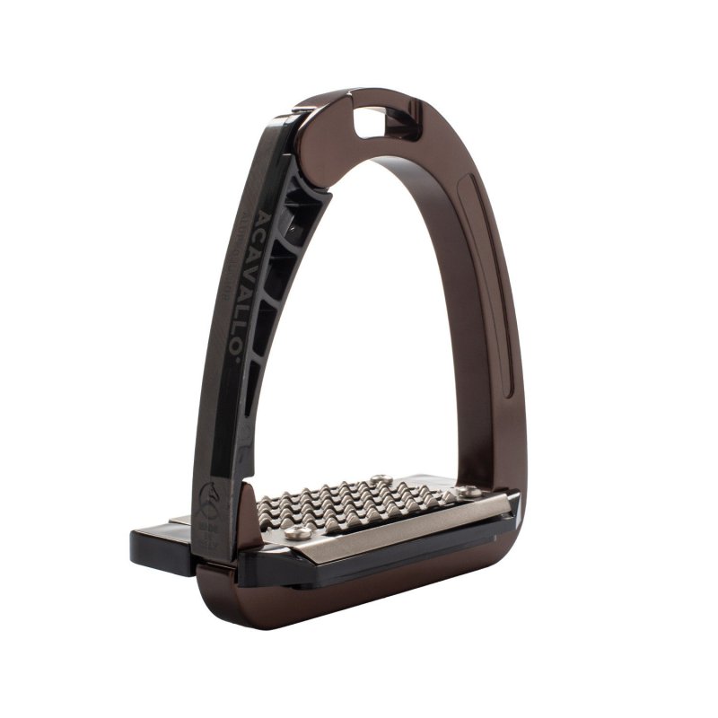 Acavallo Staffe Arena AluPro Junior - Marrone