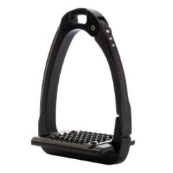 Acavallo Staffe Arena Aluplus 2.0 cristalli - Total Black