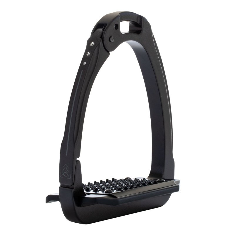 Acavallo Staffe Arena Aluplus 2.0 cristalli - Total Black