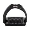 Acavallo Staffe Arena Aluplus 2.0 cristalli - Total Black