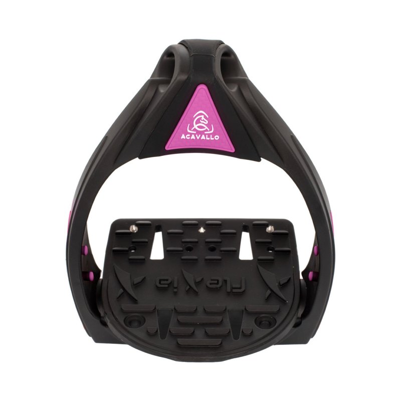 Acavallo Staffe Flexia panca flessibile - Nero/Fucsia
