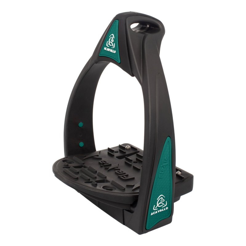 Acavallo Staffe Flexia panca flessibile - Nero/Verde