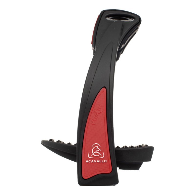 Acavallo Staffe Flexia panca flessibile - Nero/Rosso