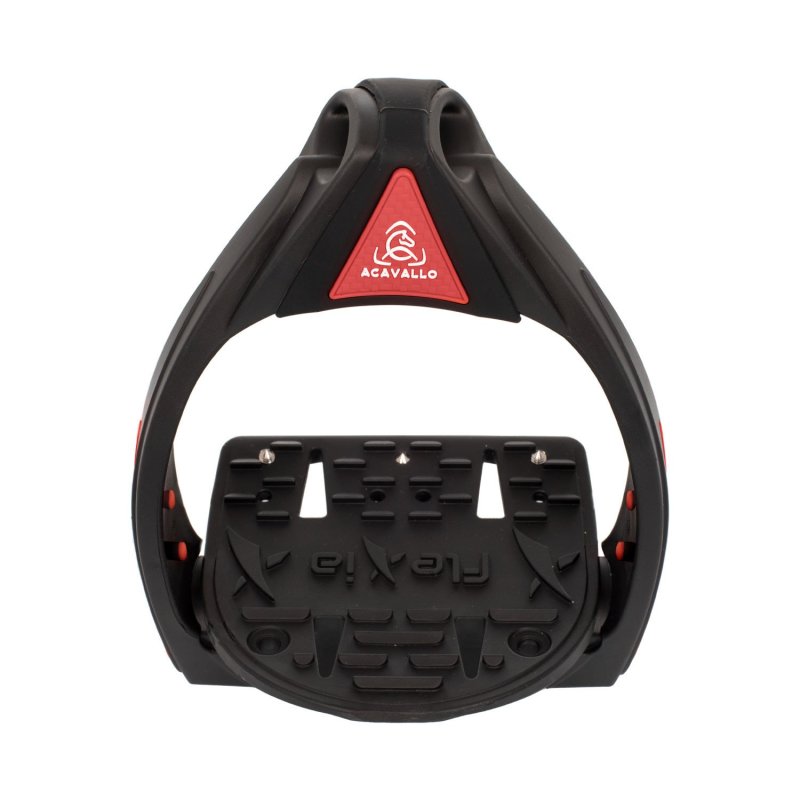 Acavallo Staffe Flexia panca flessibile - Nero/Rosso