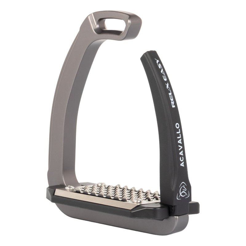 Acavallo Staffe Rel-X Easy con braccetto sagomato - Titanio