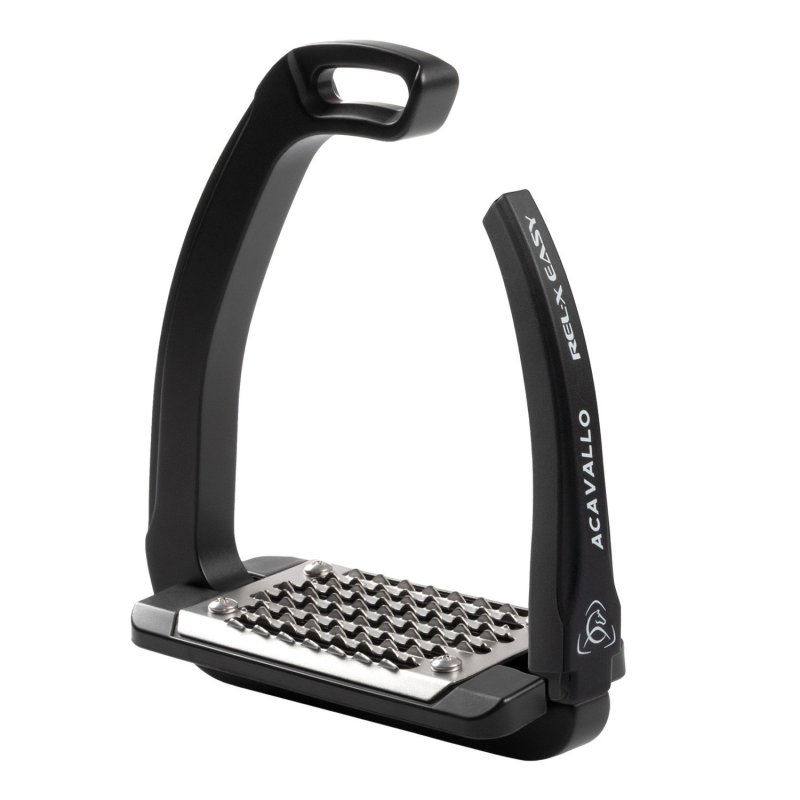 Acavallo Staffe Rel-X Easy con braccetto sagomato - Nero