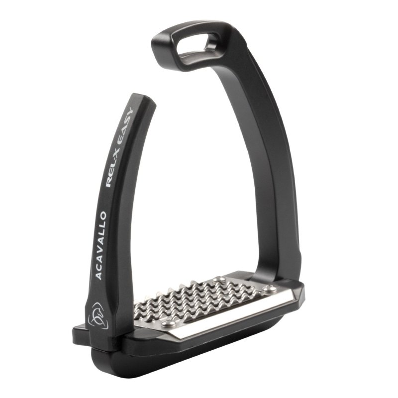 Acavallo Staffe Rel-X Easy con braccetto sagomato - Nero