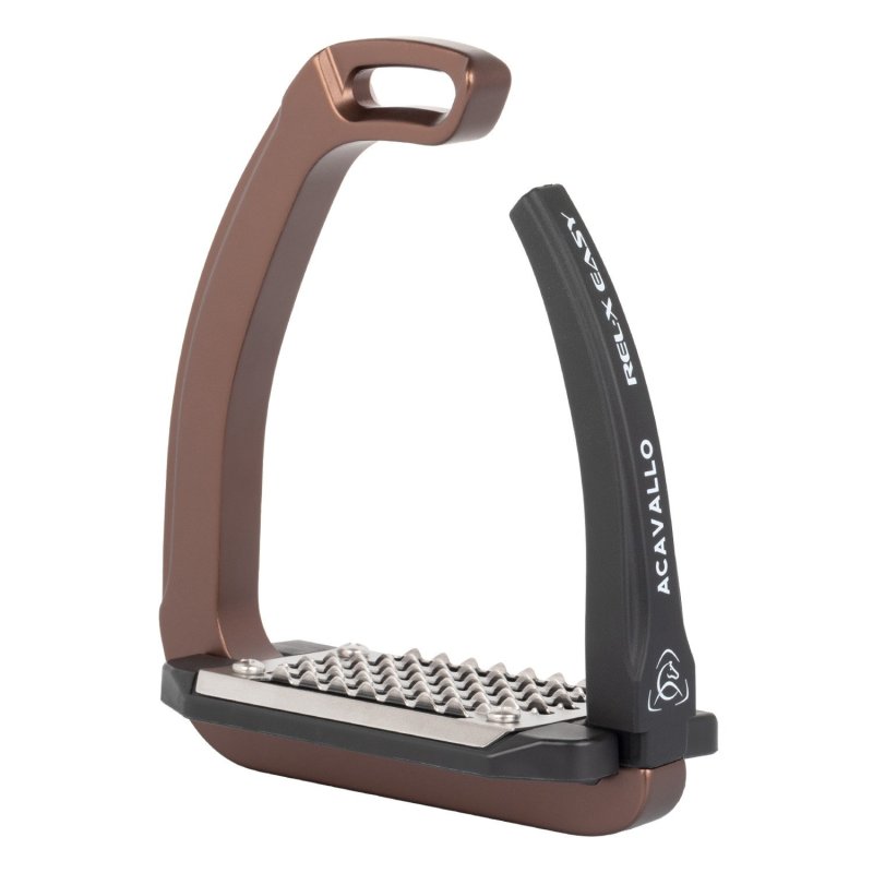 Acavallo Staffe Rel-X Easy con braccetto sagomato - Marrone